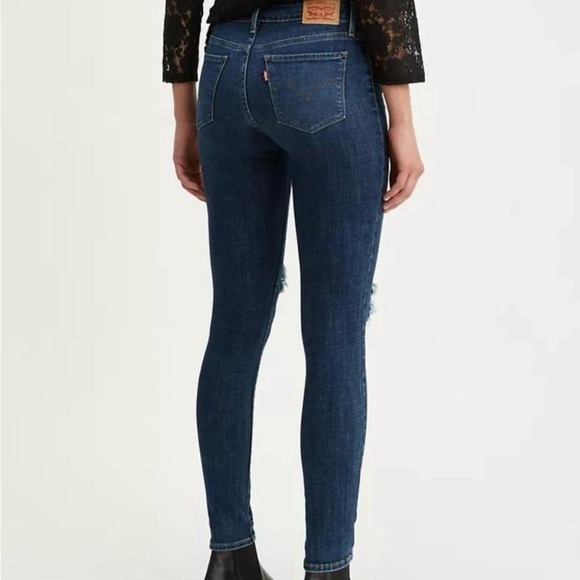 Levi's Mid Rise Ripped Skinny Jeans - Picture 2 of 6